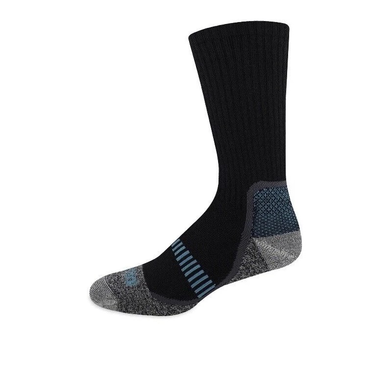 Genuine Dickies Dickies Mens Black Crew Performance WoolBlend Thermal Socks