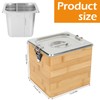 AQQHSAIN Compost Bin Kitchen with Lid Countertop Compost Bin Indoor