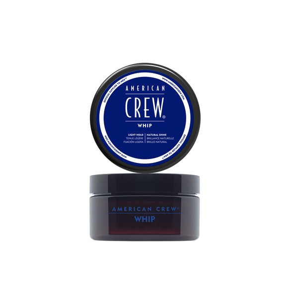 American Crew Whip Styling Cream, Cera per Capelli Uomo, Tenuta Leggera, Lucentezza Naturale - 85g