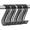 GEMMAHW 12CM Large S Hooks for Hanging (20-Pack), Black S