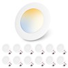 ALUSSO 6 inch LED Can Lights 12W 1100LM, 5CCT 2700K/3000K/4000K/5000K/6000K