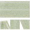 Artoid Mode Sage Green Rustic Cotton Linen Table Runner, Seasonal