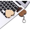 USB Stick 3.0 Solid Wood Heart for Photo Album Engagement