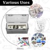 Hipiwe 2-Pack Plastic Cash Box Money Organizer Black Currency Tray