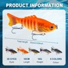 Trout Lures | Swim Bait Lures,5X Robotic Seven Joint Gear