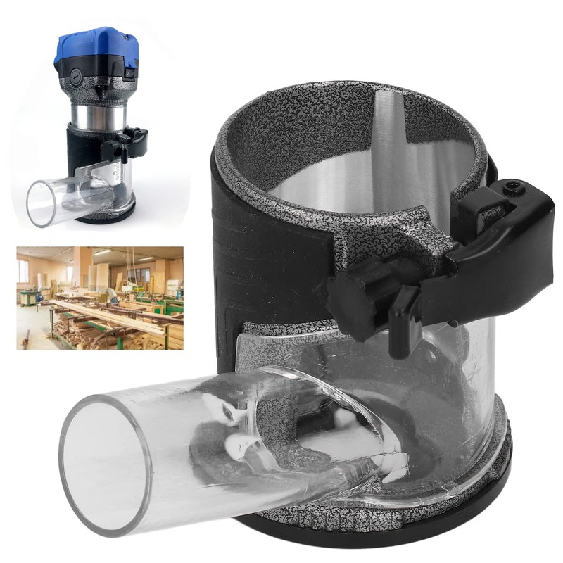 Router Table Dust Collection, Trimming Machine Base, Adjustable Aluminium Alloy