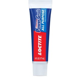 Loctite Power Grab Express All Purpose Construction Adhesive, Versatile Construction Glue for Cement, Tile, Wall & More - 6 fl oz Squeeze Tube, Pack of 12