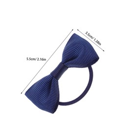 FRCOLOR 12pcs Bow Ponytail Holders Stretchy Elastic Hair Ties with Chic Bow Design for School Uniforms and Casual Outfits Comfortable and Versatile Hair Accessories