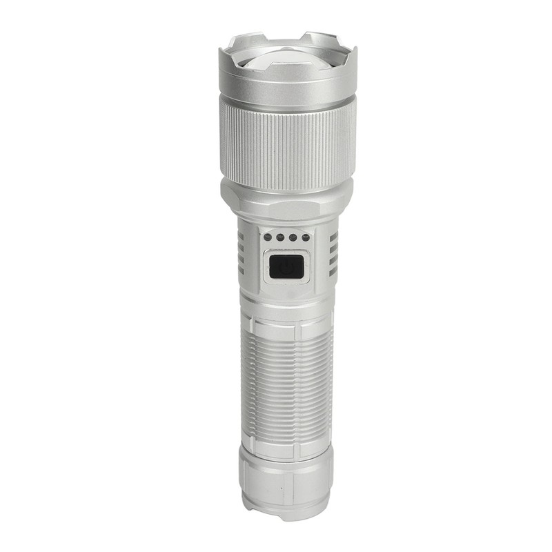 Rechargeable LED Flashlight High Luminous Flux 8000LM Telescopic Zoom Handheld