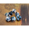 CREEBUY D&D Dice Set Teal White Dice for Dungeon and