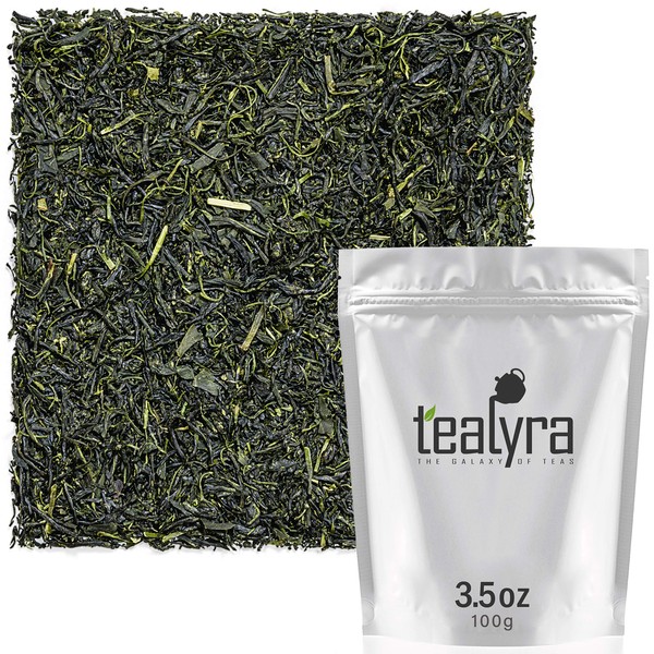 Tealyra - Gyokuro Ureshinocha - Japanese - Finest Hand Picked - Green Tea - Organically Grown - Loose Leaf Tea - Caffeine Level Medium - 100g (3.5-ounce)