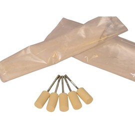Moleroda Glass Polishing Kit – 5 Pieces with Powders for Scratch Removal, Clarity Restoration & Polishing – Compatible with Rotary Tools & Standard Drills – Perfect for Automotive & Household