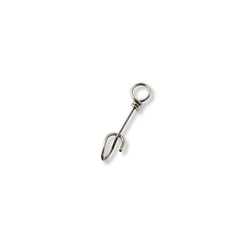 Mustad Fastach Clip/Snap Fishing Terminal Tackle in Black –Size 4