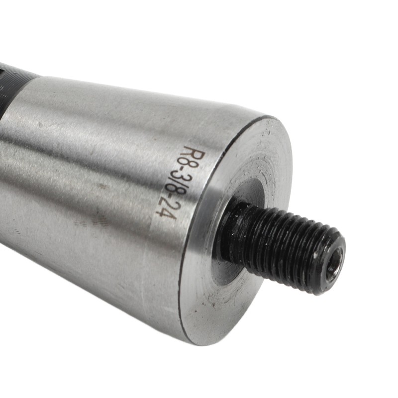 Drill Chuck Arbor R8 Shank 3/8in 121.1mm Length Threaded Drill