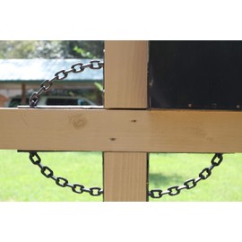 Masculine Mailbox Post Decor, Black Cast Iron Corner Brackets, 7 7/8 inch (Brackets only) - 3 Items