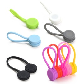 Popolo Cable Clip, Cord Clip, Magnet, Cable Organizer, Pack of 10, Charging Cable, Storage, Convenient Goods