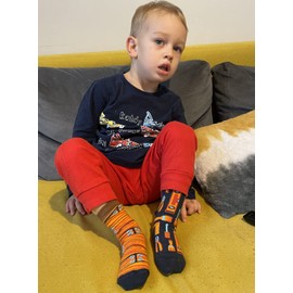 TODO Colours Funny Children's Socks with Motif for Girls, Boys, Toddlers, Home Improvement Kids