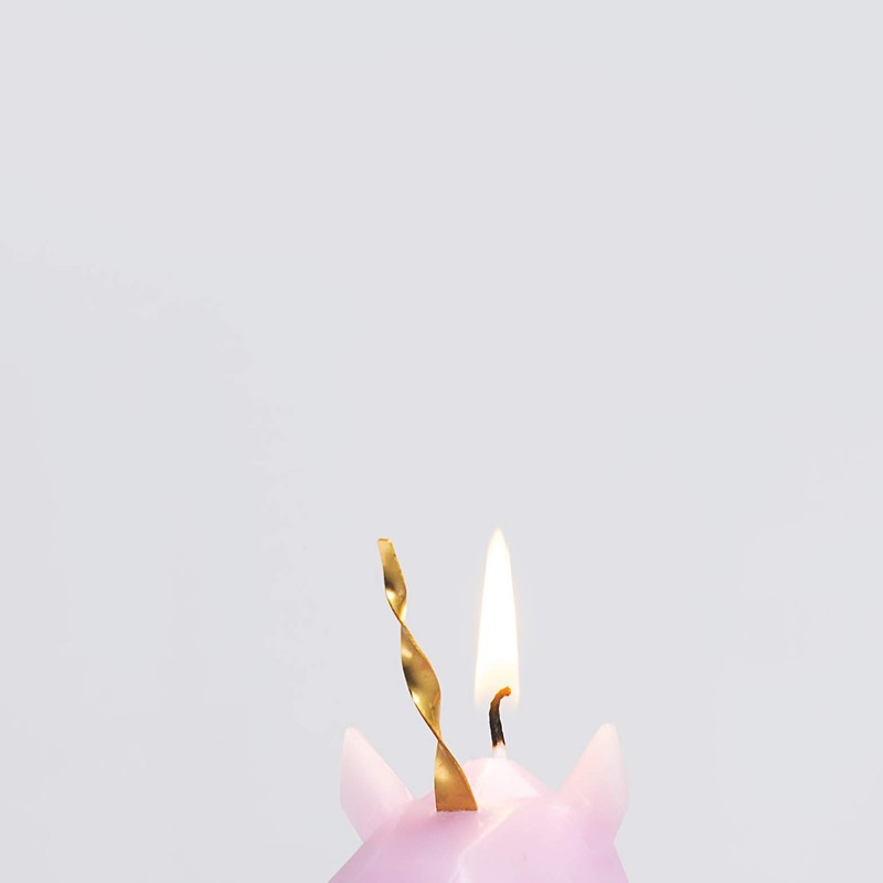 PyroPet Candles Einar Unicorn Skeleton Candle