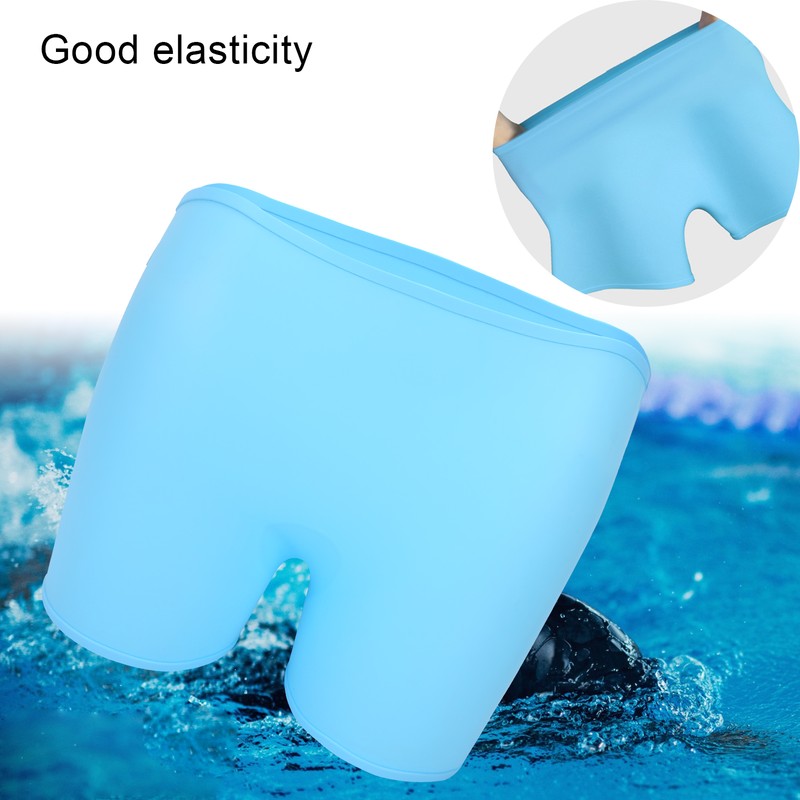 Women Silicone Swim Shorts Summer Waterproof Quick‑Drying Soft Swimming Shorts