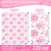 JarThenaAMCS 120Pcs Spring White Pink Floral Guest Napkin Flower Butterfly