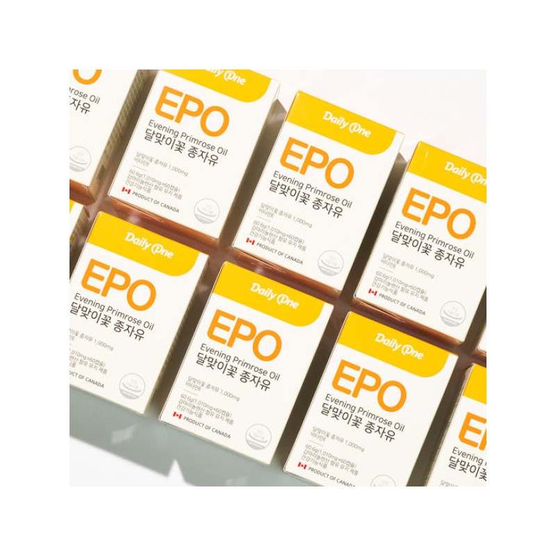 DailyOne 데일리원 EPO 달맞이꽃 종자유 비타민E 1010mg X 60캡슐 1통