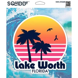 Squiddy Lake Worth Florida - Vinyl Sticker Decal for Phone, Laptop, Water Bottle (3" high)