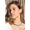 PERNNLA PEARL Boho Turquoise Beaded Choker Necklace for Women Trendy