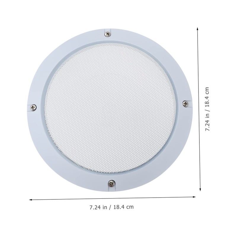 jojofuny 2pcs Metal Speaker Mesh Protective Cover Plastic Decorative Ring