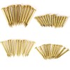 100Pcs Brass Escutcheon Tacks, Round Head Brass Brad Nail Hardware