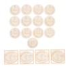 jojofuny 13Pcs Wooden Slices for Newborn Milestone Cards Growth Recording