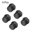 sourcing map 5Pcs 3/4 NPT Outer Hex Head Thread Pipe