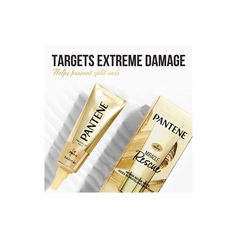 Pantene Miracle Intense Rescue Shots Tratamiento para el cabello seco,