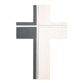 Fritz Cox® Stone Cross, High-Quality Handmade, Made in Germany, Modern Stone Wall Cross (320063)