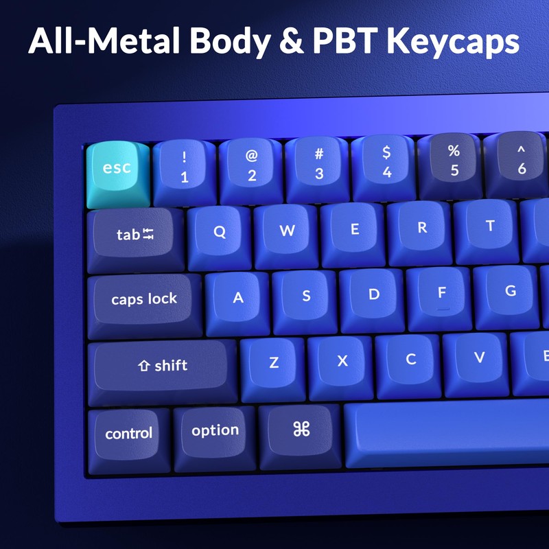 Keychron Q4 Wired Custom Mechanical Keyboard, 60% Layout QMK/VIA Programmable