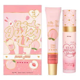 Lip Care DuoSet, Lip Conditioner and Lip Oil,Moisturizing Natural Lip Care Set, Lip Gloss Balm For Dry and Chapped Lips, Gifts For Teenage Girls