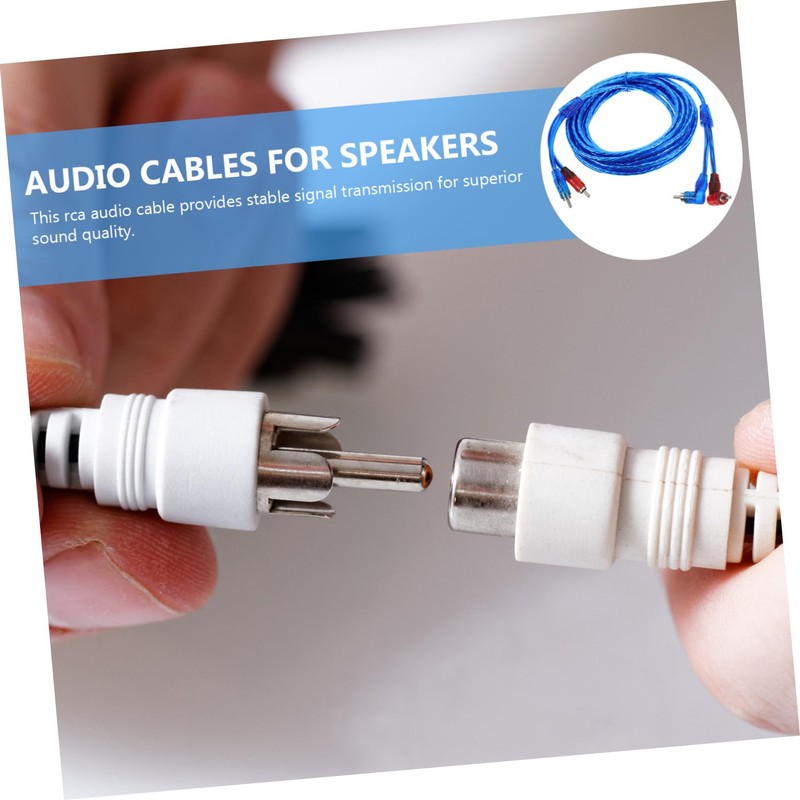 STOBAZA Dual RCA Audio Cable Copper Easy Install Compatible with