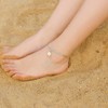 Memorjew Ankle Bracelets for Women Initial Anklet, 14K Gold Plated