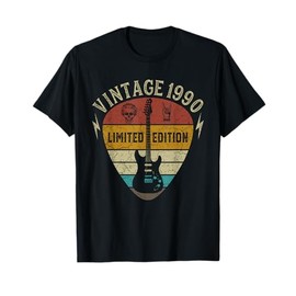 Funny 33th birthday gift ideas, Vintage 1990 Limited Edition T-Shirt