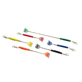 SE Assorted Color Mini Telescopic Keychain Back Scratchers (6 PC.) - EBS2744-24-6