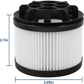 BEBEMOR Vacuum Cleaner LEVOIT LVAC-200 Replacement Filter Kit Compatible LVAC-200, 2 Pre-Motor Filters 2 Post-Motor Filters, White