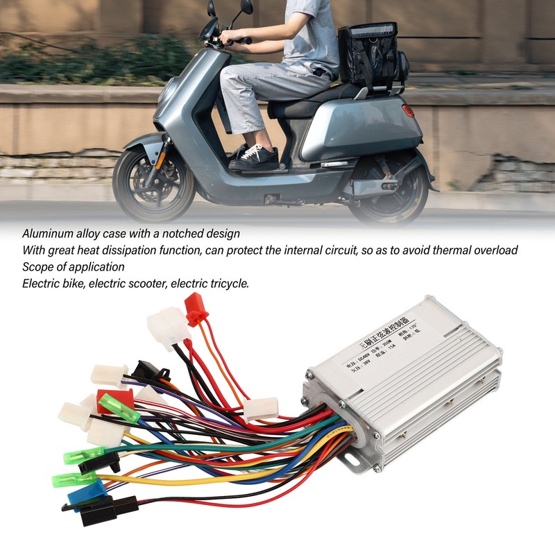 48V 350W Electric Bike Brushless Controller Aluminum Alloy Electric Scooter