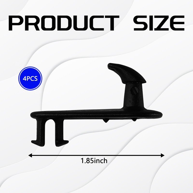 Unifizz 4PCS Floor Mat Clips for Car,Floor Mat Hooks,Floor Carpet