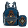 Wrangler Mini Backpack Aztec Back Pack Purse for Women Jean