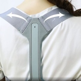 AIMALL Posture Clavicle Shoulder Support Corrector Back Straight Brace Adjustable Strap, Stability & Alignment, Breathable Fabric, for Men & Women, Sizes S (28"-32"), M (32"-36"), L (36"-44")