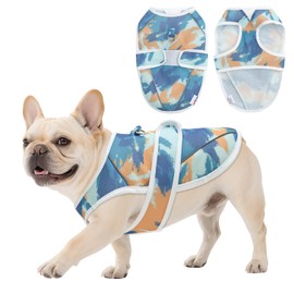 UNIPUP Dog Cooling Vest – Lightweight Pet Cooling Shirt 3D Breathable Mesh, Reflective Strips & UV Protection for Walking, Hiking, Park – Adjustable Fit Dog Cooler Jacket with D-Ring U-DCV02XL