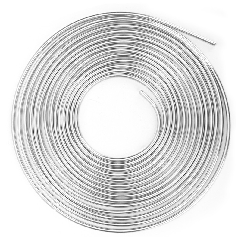 25ft Brake Line Tubing Copper Nickel Plated 3/16in OD Coil
