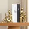 Decorative Bookends, Ceramic Book Ends for Shelves, Home Office Decor