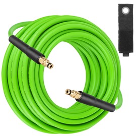 Qooltek Karcher Pressure Washer Hose, 10M Jet Washer Extension Hose with Click Type Plug Quick Connector, Green Replacement Hose for Karcher K2 K3 K4 K5 K7