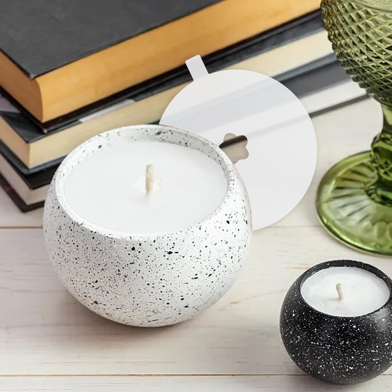 Honbay 100PCS Disposable Candle Protectors - Paper Lids with Pull