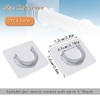 2Pack Shower Curtain Rod Holder, Upgraded Adhesive No Drill Tension